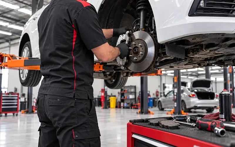 Brake inspection and repair at Carcare Services
