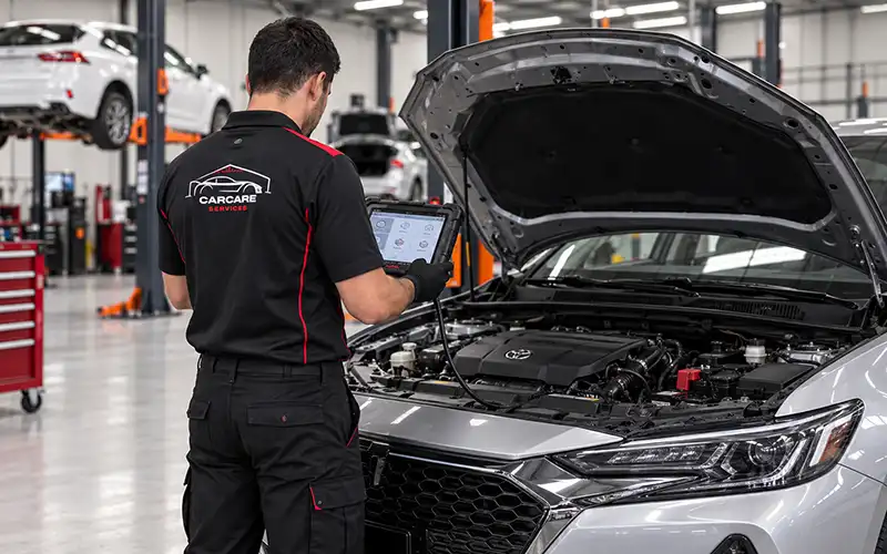 Vehicle diagnostic scan at Carcare Services