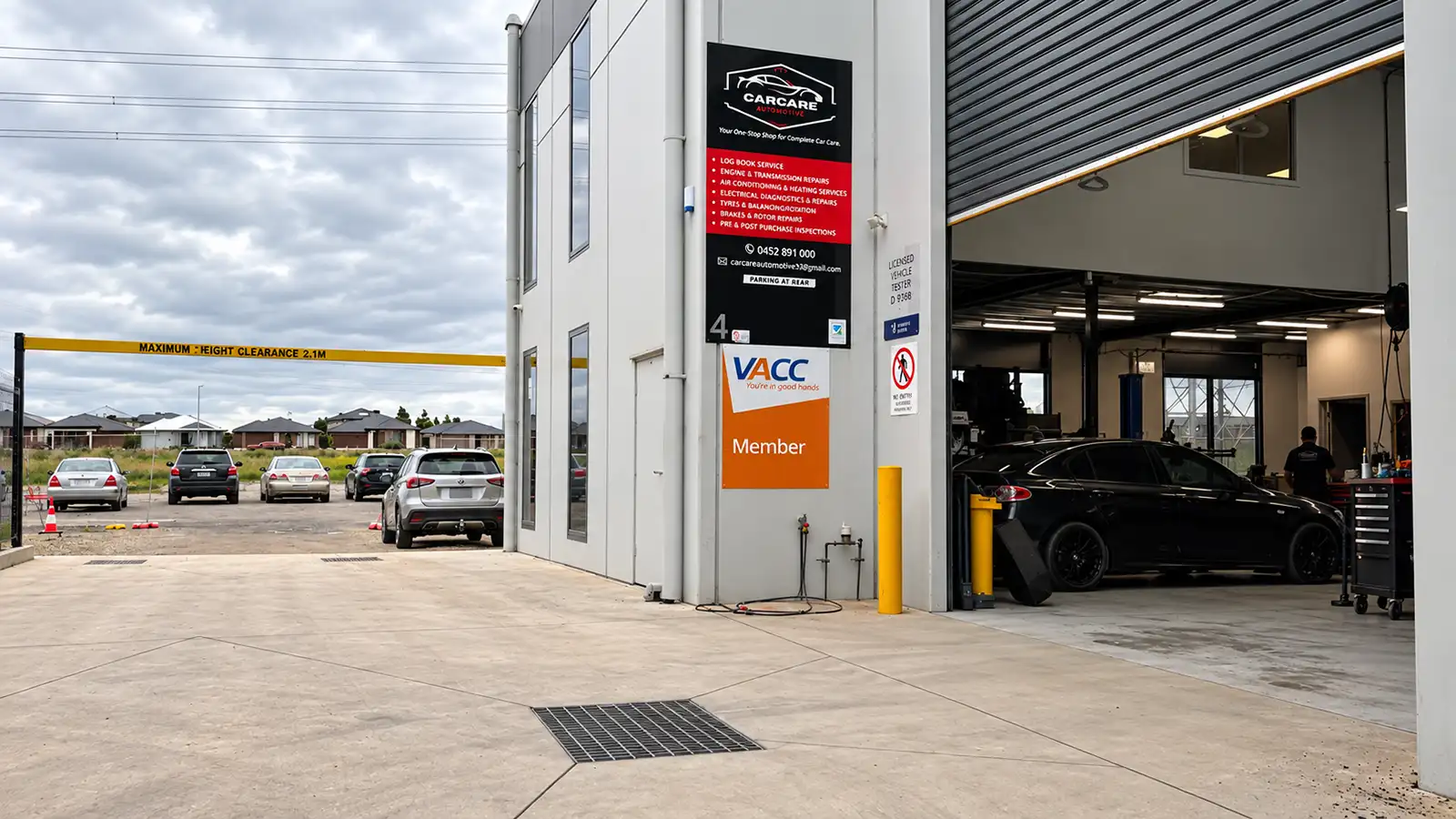 Carcare Services Clyde North workshop service bay