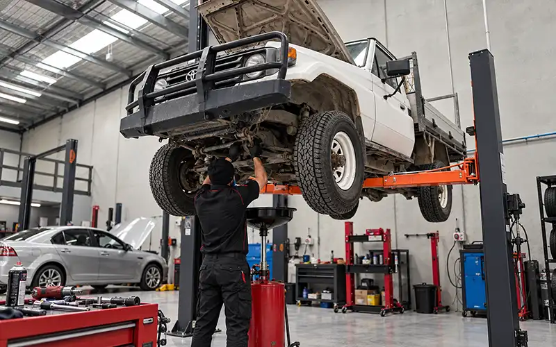 Suspension and steering inspection at Carcare Services